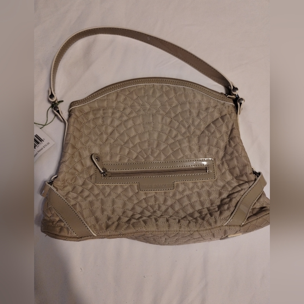 NWOT Vera wang nylon beige quilted purse - Picture 1 of 8